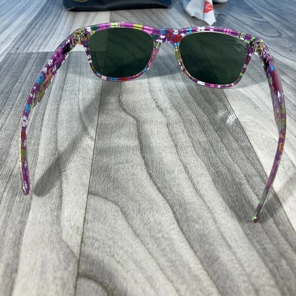 Ray-Ban New Wayfarer RB2132 Sunglasses Floral Frame Limited Edition 55 [] 21 145 - Picture 4 of 10